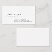 Elegant stijlvol, grafisch ontwerp met hoge beeldk visitekaartje (Voorkant / Achterkant)