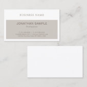 Elegant stijlvol grafisch ontwerp Modern gewoon lu Visitekaartje (Voorkant / Achterkant)