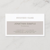 Elegant stijlvol grafisch ontwerp Modern gewoon lu Visitekaartje (Voorkant)