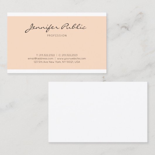 Elegant stijlvol grafisch ontwerp, professioneel d visitekaartje (Voorkant / Achterkant)