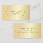 Elegant stijlvol, grafisch, professioneel Gold-Lij Visitekaartje (Voorkant / Achterkant)