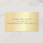 Elegant stijlvol, grafisch, professioneel Gold-Lij Visitekaartje (Achterkant)