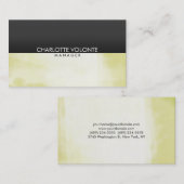 Elegant stijlvol grijs kunstwerk Professional Visitekaartje (Voorkant / Achterkant)