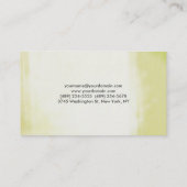 Elegant stijlvol grijs kunstwerk Professional Visitekaartje (Achterkant)