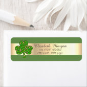 Elegant Stijlvol, Groen, Shamrock Adres Etiket (Insitu)