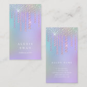 Elegant stijlvol holografisch diamant, make-up kun visitekaartje (Voorkant / Achterkant)