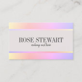 Elegant, stijlvol holografisch en haarfijn visitekaartje (Voorkant)