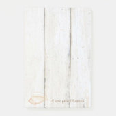 Elegant stijlvol, houtextuur, Seashell Post-it® Notes (Voorkant)