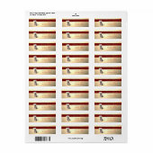 Elegant, stijlvol karton met Santa Hat Etiket (Full Sheet)