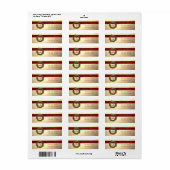 Elegant stijlvol kerstfeest Holliday Wreater Etiket (Full Sheet)