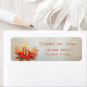 Elegant, stijlvol, kerstkaarsen, zalen etiket (Insitu)