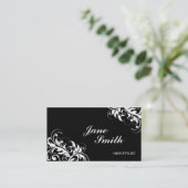 Elegant Stijlvol klasje Bloem Modern Visitekaartje (Staand voorkant)