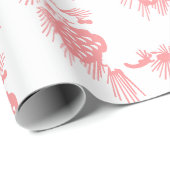 Elegant stijlvol klasje roze tinten wit cadeaupapier (Rol Hoek)