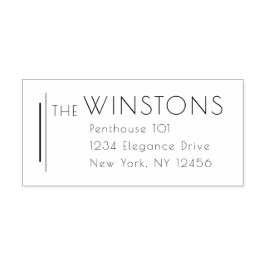 Elegant Stijlvol Klassiek Rich Luxury Adres Zelfinktende Stempel