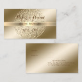 Elegant Stijlvol, Klein, Stippen Referral-Kaart Aanbevelingskaartje (Voorkant / Achterkant)