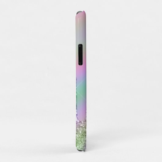 Elegant stijlvol, kleurrijk holografisch glitter d Case-Mate iPhone case (Achterkant/rechts)