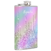 Elegant stijlvol, kleurrijk holografisch glitter d heupfles (Rechts)