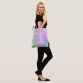 Elegant stijlvol, kleurrijk holografisch glitter d tote bag (Op model)