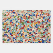 Elegant Stijlvol Kleurrijk Mozaïek Patroon Inpakpapier Vel (Voorkant 3)