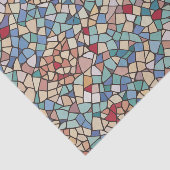 Elegant Stijlvol Kleurrijk Mozaïek Patroon Tissuepapier (Detail)