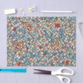 Elegant Stijlvol Kleurrijk Mozaïek Patroon Tissuepapier (Craft)