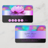 Elegant Stijlvol, kleurrijke Bokeh Lotus Klantenkaartje (Voorkant / Achterkant)