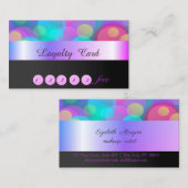 Elegant stijlvol, kleurrijke Bokeh Loyalty-kaart Klantenkaartje (Voorkant / Achterkant)