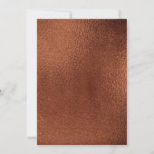 Elegant stijlvol koper, Blauwgroen Damask Vrijgeze Kaart (Achterkant)