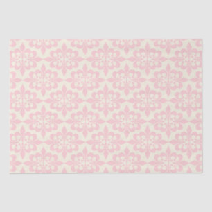 Elegant Stijlvol Licht Baby Roze Damask Decoupage Tissuepapier
