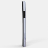 Elegant stijlvol lichtblauw glitter druppelt in Case-Mate iPhone case (Achterkant/rechts)