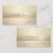 Elegant stijlvol, lichtgevend, stripe Loyalty-Kaar Klantenkaartje (Voorkant / Achterkant)