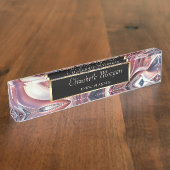 Elegant stijlvol Lijst, Abstract Naambordje (Zijkant)