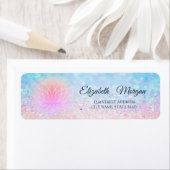 Elegant stijlvol Lotus Bokeh ombre-label Etiket (Insitu)
