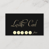 Elegant stijlvol, luchtig, zwarte Kaart Klantenkaartje