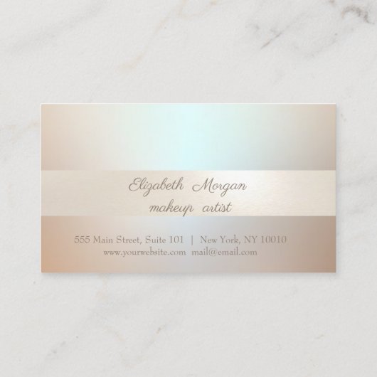 Elegant Stijlvol, luchtige Confetti Loyalty Kaart (Achterkant)