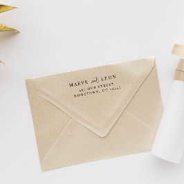 Elegant Stijlvol Manuscript Modern Chic Wedding Co Rubberstempel