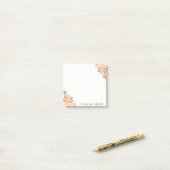 Elegant stijlvol, meisje, Waterverf bloemen Post-it® Notes (Op bureau)