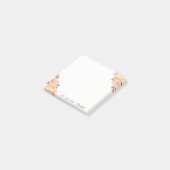 Elegant stijlvol, meisje, Waterverf bloemen Post-it® Notes (Schuin)
