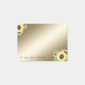 Elegant Stijlvol, Meisjes, zonnebloemen Post-it® Notes (Voorkant)