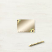 Elegant Stijlvol, Meisjes, zonnebloemen Post-it® Notes (Op bureau)
