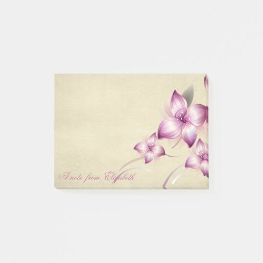 Elegant Stijlvol Meisjesachtig , Bloemen Post-it® Notes (Voorkant)