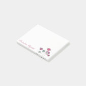 Elegant Stijlvol Meisjesachtig , Bloemen Post-it® Notes (Schuin)