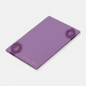 Elegant Stijlvol Meisjesachtig, Paars, Rozen Post-it® Notes (Schuin)