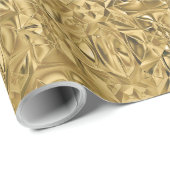 Elegant stijlvol metallisch goud getextureerde loo cadeaupapier (Rol Hoek)