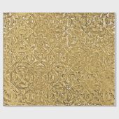 Elegant stijlvol metallisch goud getextureerde loo cadeaupapier (Vlak)