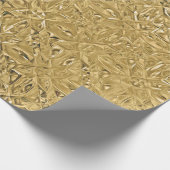Elegant stijlvol metallisch goud getextureerde loo cadeaupapier (Hoek)