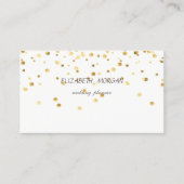 Elegant stijlvol minimalistisch, Faux Gold Confett Visitekaartje (Voorkant)