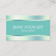 Elegant stijlvol mint-groen opmaken en haar