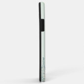 Elegant stijlvol mint groene glitter druipt Case-Mate iPhone case (Achterkant/rechts)