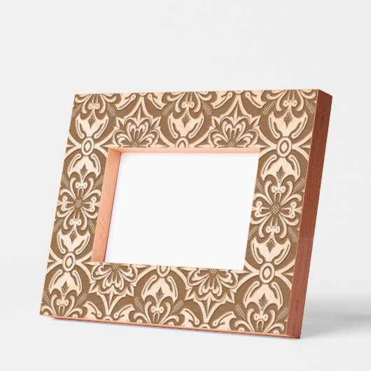 Elegant stijlvol modern bloemmotief gegraveerde lijstjes (Links)